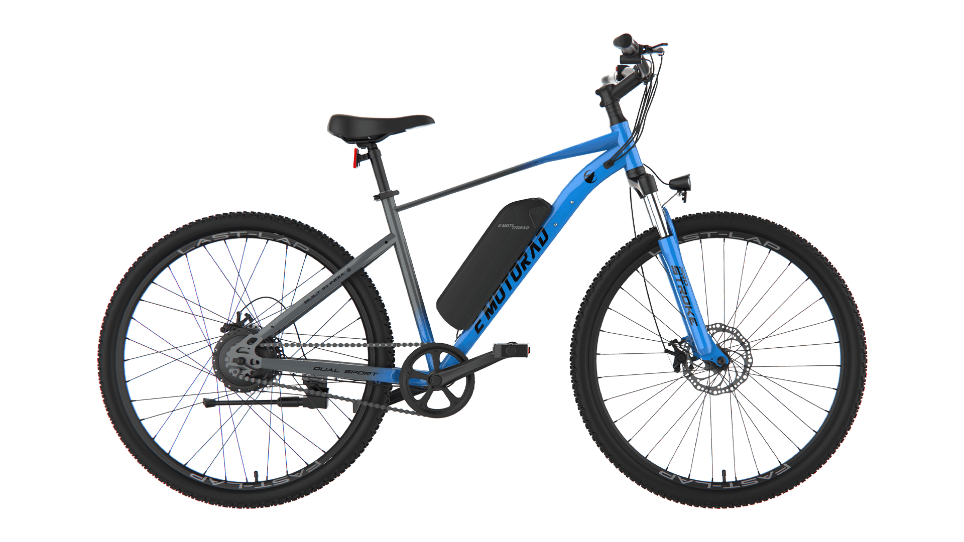 Blue electric scooter